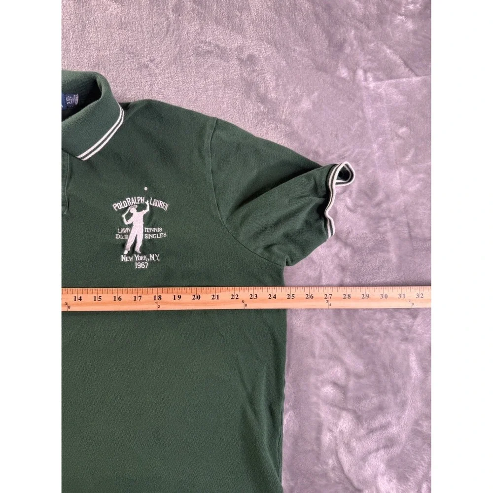 Polo Ralph Lauren Lawn Tennis Singles New York 1967 Men's XXL Green